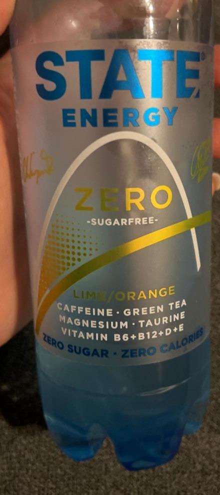 Fotografie - State Energy Zero sugarfree Lime/Orange