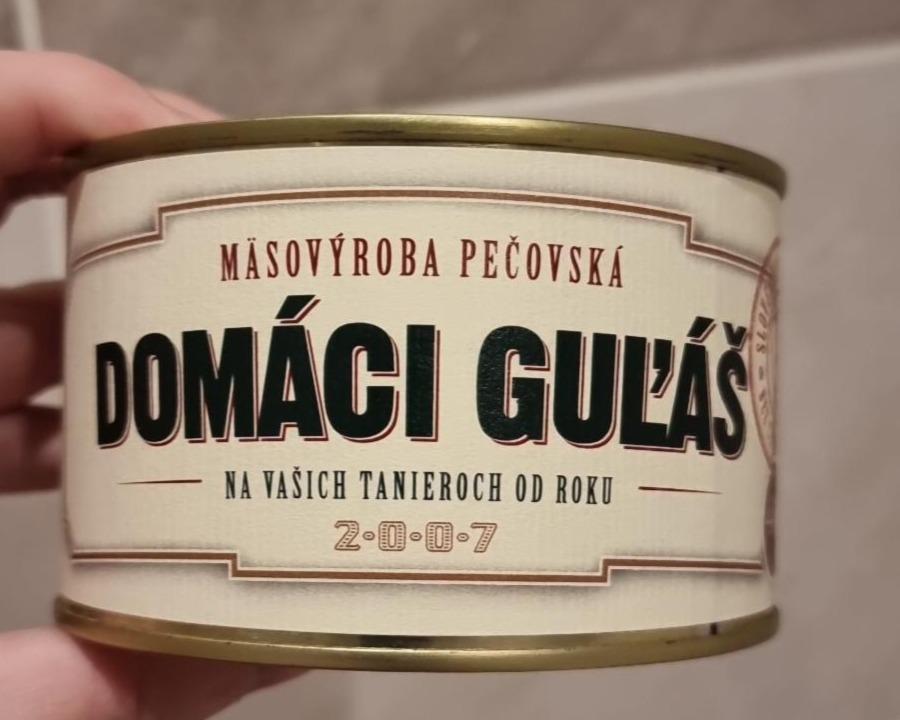 Fotografie - Domáci guľáš Mäsovýroba Pečovská