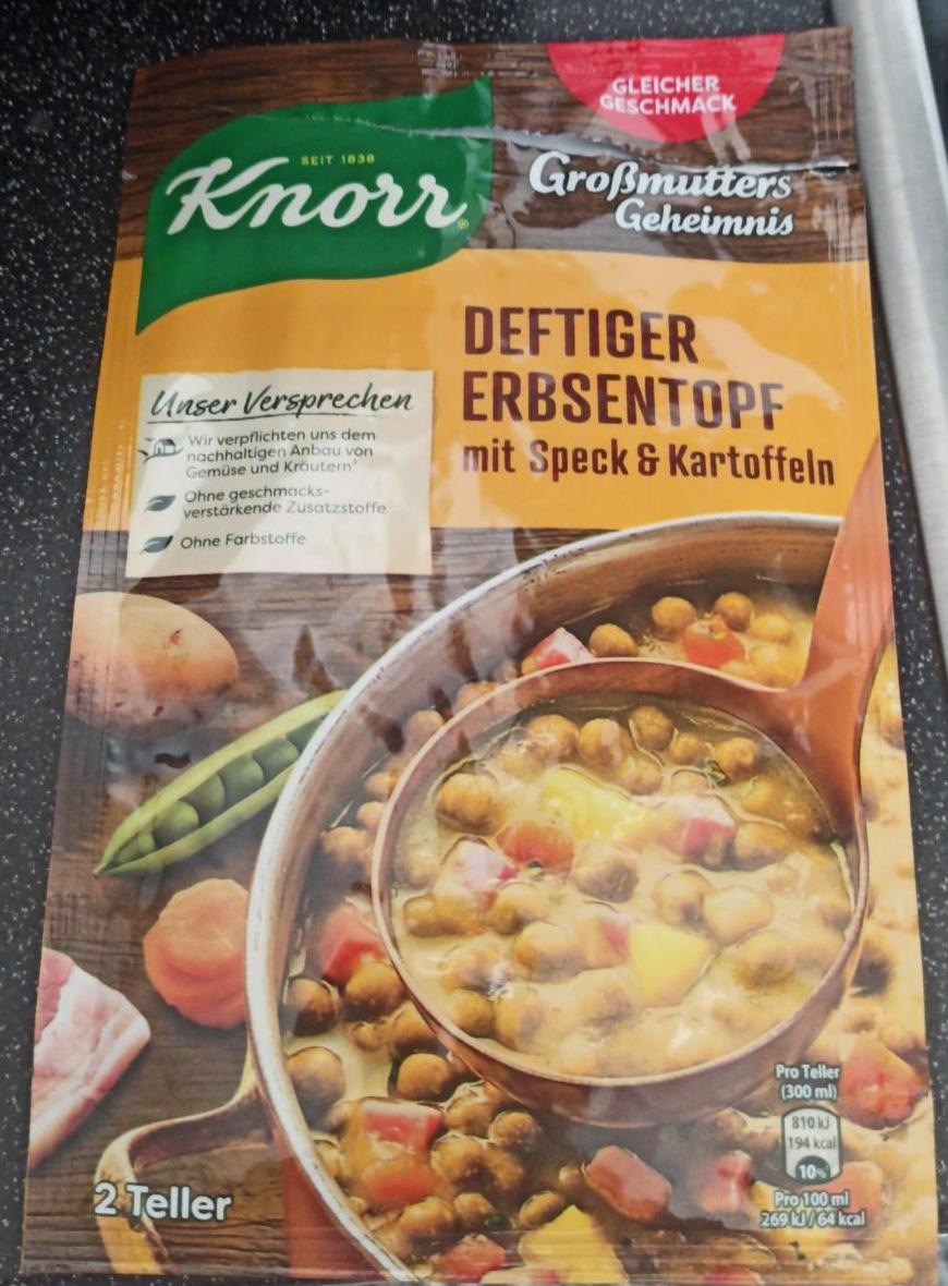 Fotografie - Deftiger Erbsentopf mit Speck & Kartoffeln Knorr