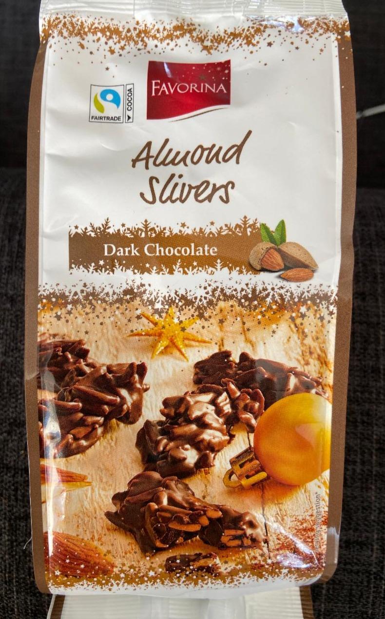 Fotografie - Almond slivers Dark chocolate Favorina