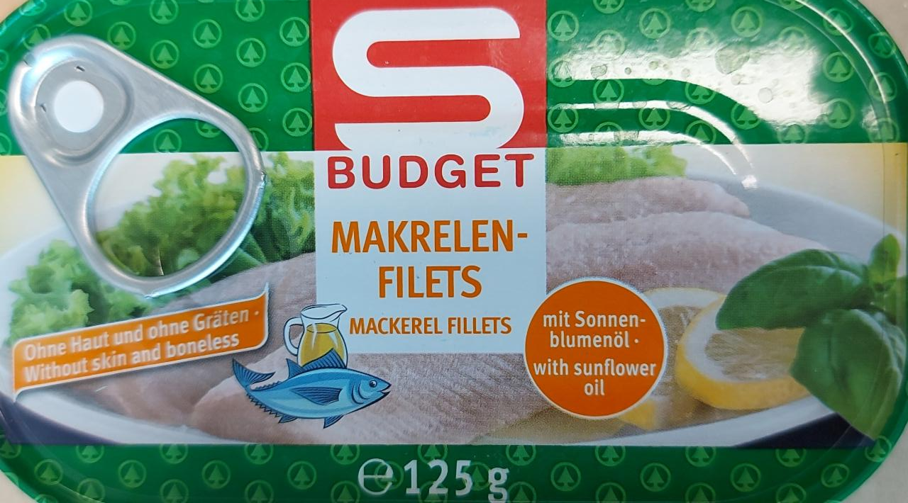 Fotografie - Makrelen-filets mit Sonnenblumenöl S Budget