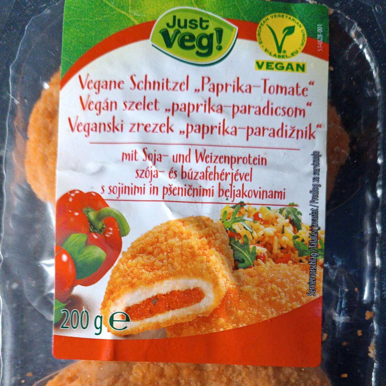 Fotografie - Vegane Schnitzel 'Paprika-Tomate' Just veg!