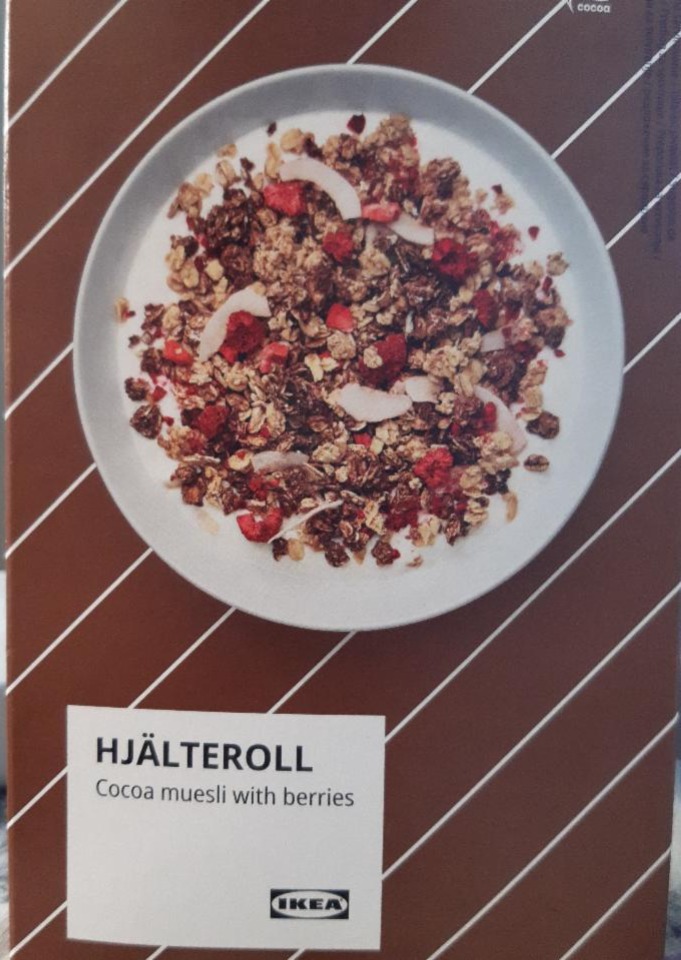Fotografie - Hjälteroll Cocoa muesli with berries