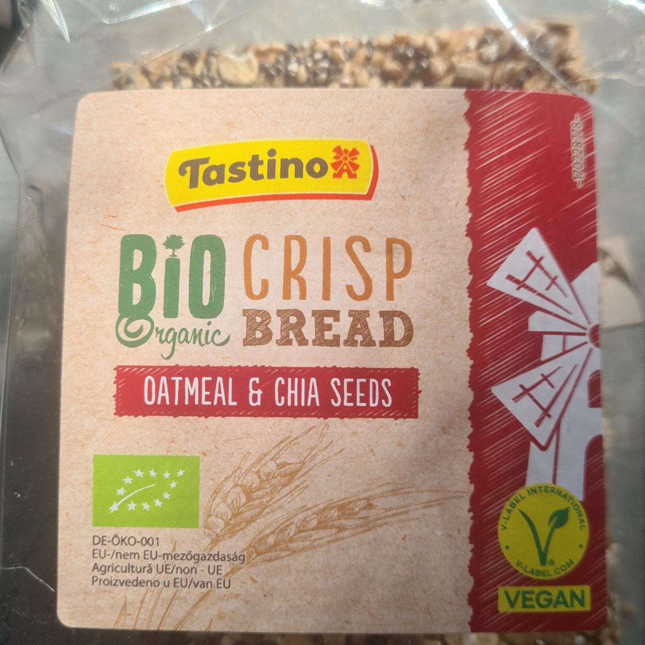 Fotografie - Crisp bread oatmeal & chia seeds Bio Organic Tastino