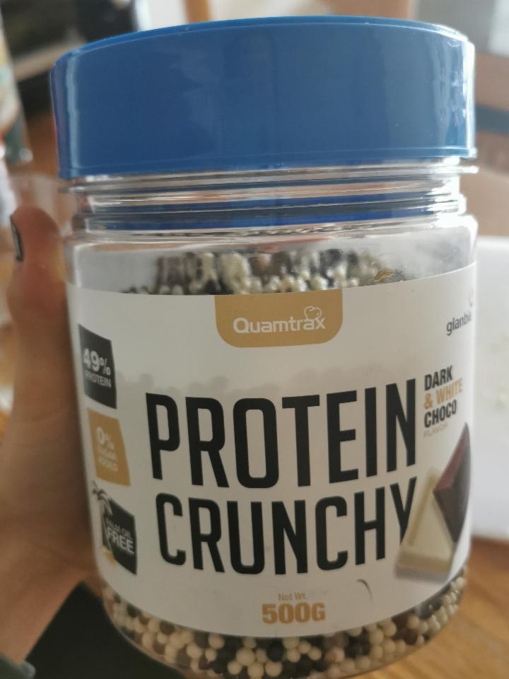 Fotografie - Quamtrax Protein Crunchy Dark & white choco