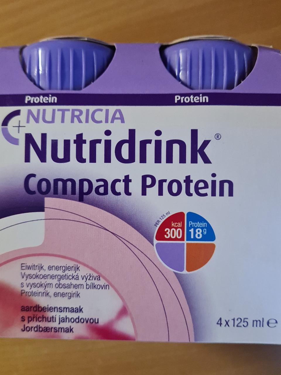 Fotografie - Nutridrink Compact Protein s príchuťou jahodovou Nutricia