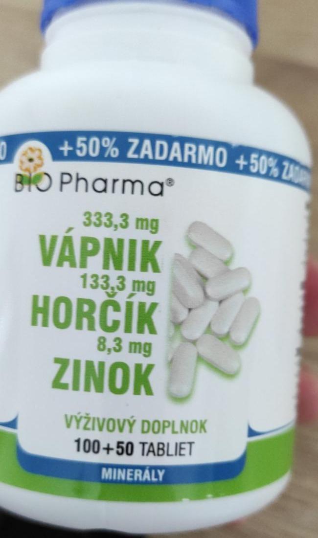 Fotografie - Vápnik horčík zinok Bio Pharma