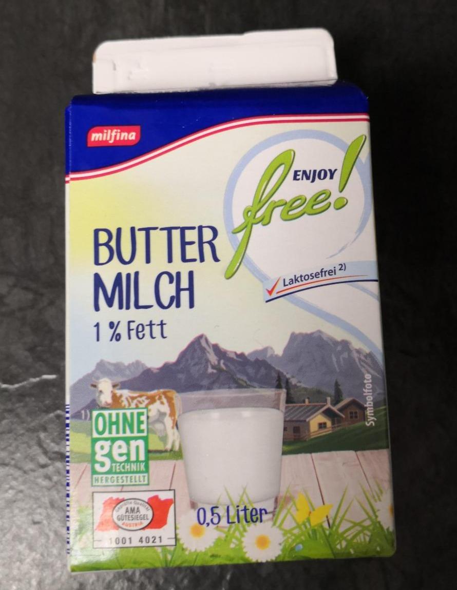 Fotografie - Butter Milch 1%fett Milfina laktosefrei