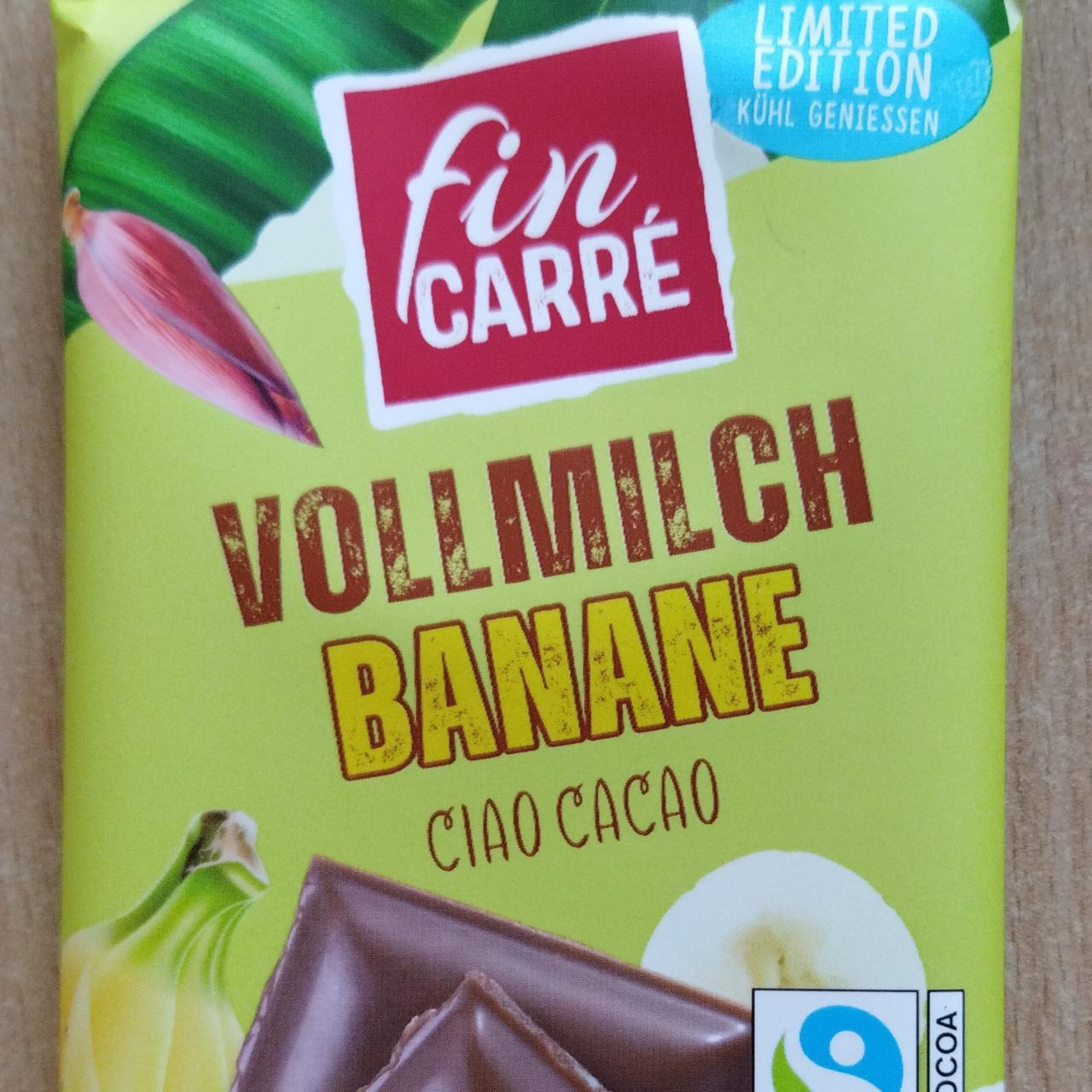 Fotografie - Vollmilch Banane Ciao Cacao Fin Carré