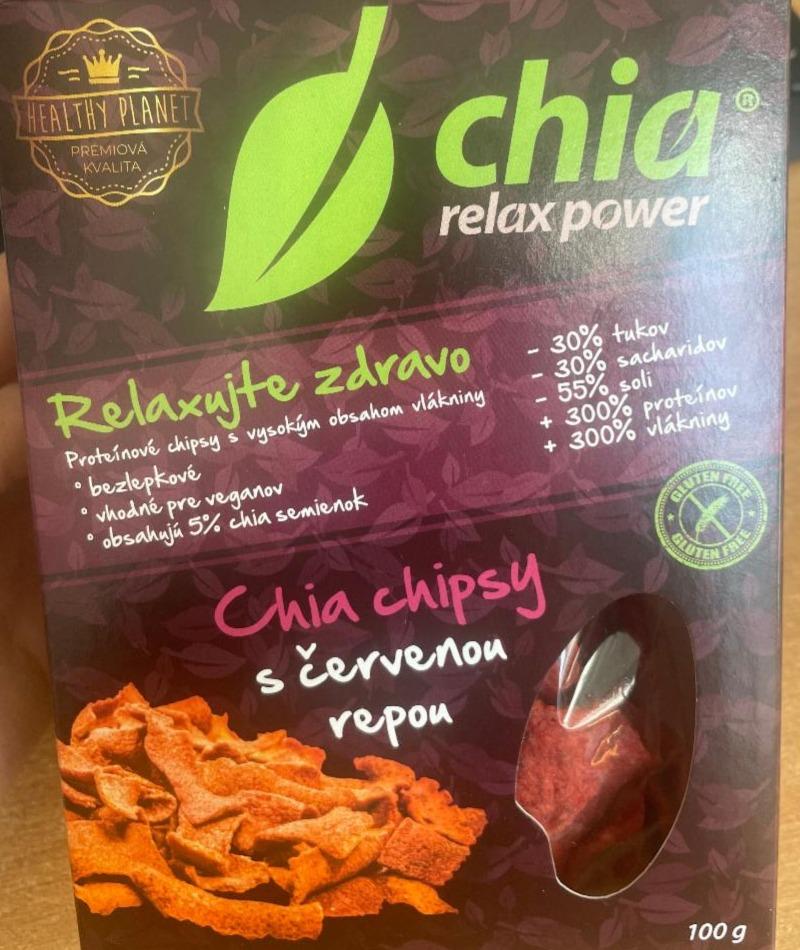 Fotografie - Chia relax power Chia chipsy s červenou repou