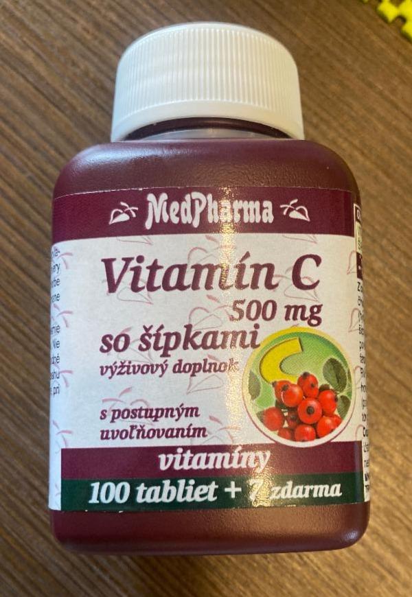 Fotografie - vitamín C so šípkami MedPharma