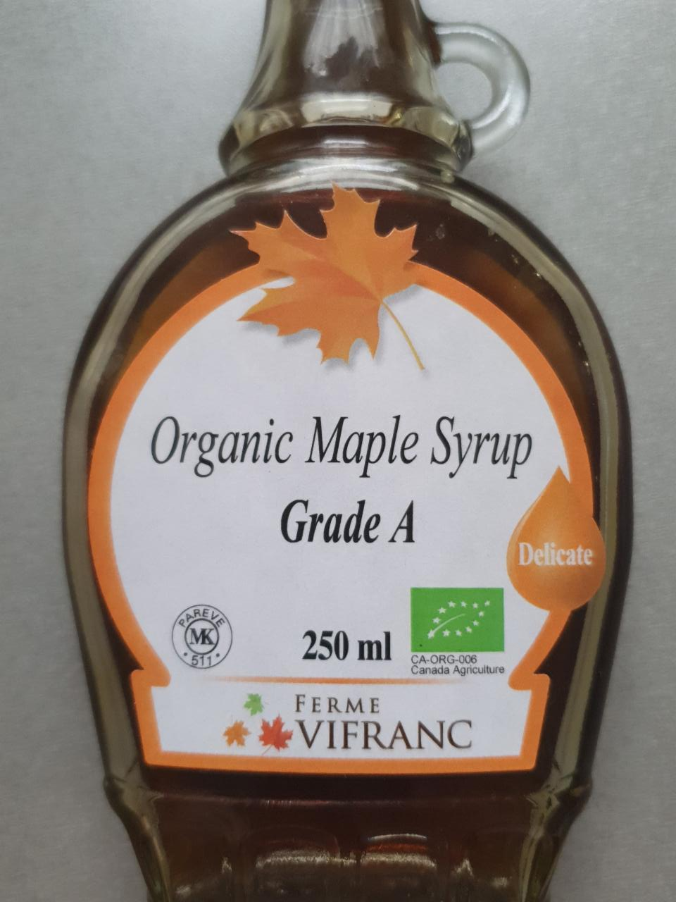 Fotografie - Organic Maple Syrup Grade A