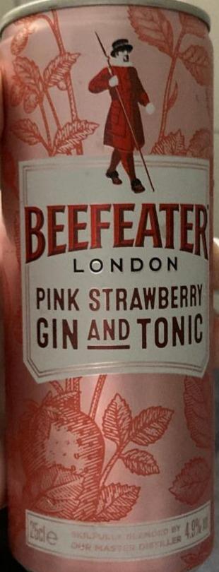 Fotografie - Beefeater London Gin & tonic Pink strawberry