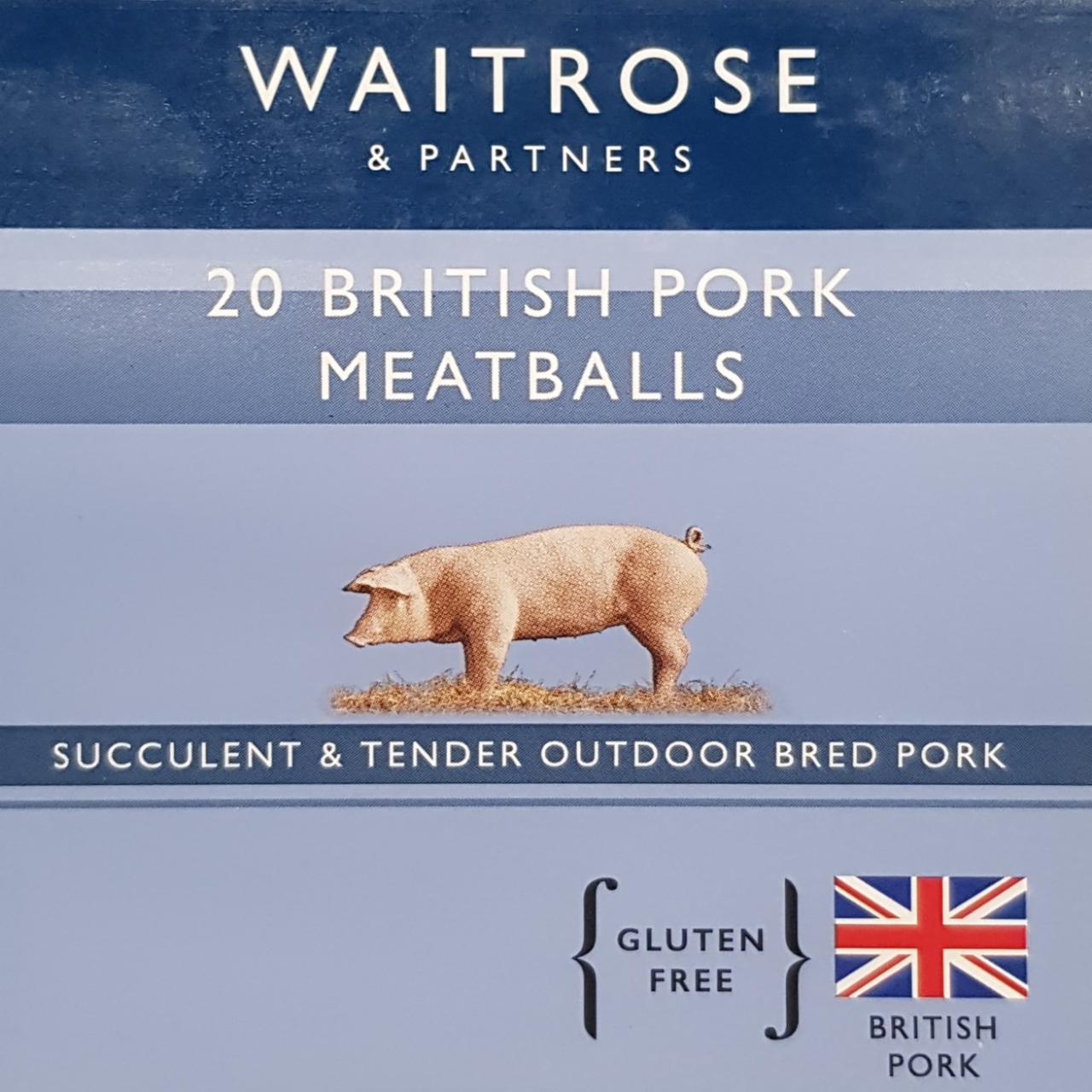 Fotografie - 20 British pork meatballs Waitrose