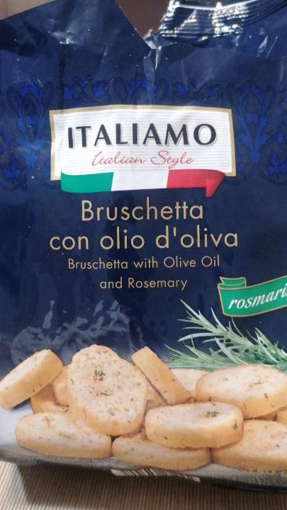 Fotografie - Bruschetta s olivovým olejom a rozmarínom Italiamo