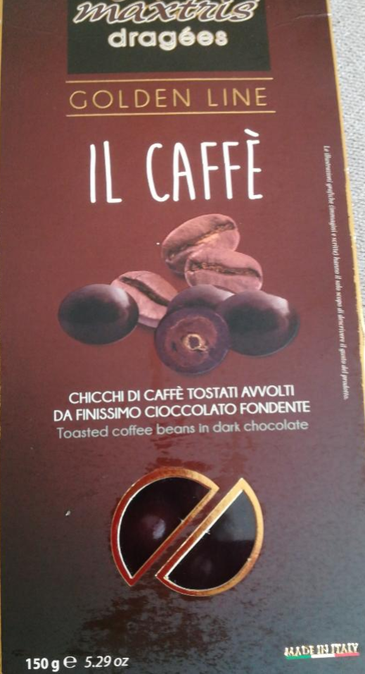 Fotografie - Čokoládové dražé s kávový zrnom