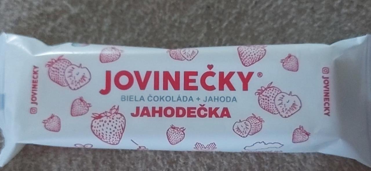 Fotografie - Jovinečky Biela čokoláda + jahoda Jahodečka