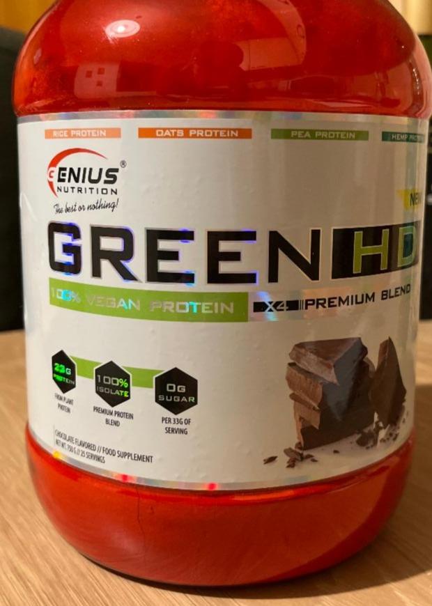 Fotografie - Green HD Chocolate Genius Nutrition