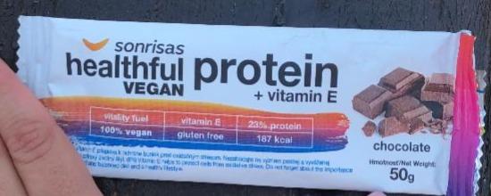 Fotografie - Healthful Vegan protein + vitamin E Chocolate Sonrisas