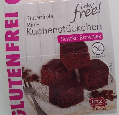 Fotografie - Glutenfreie Mini-Kuchenstückchen Schoko-Brownies Enjoy free!