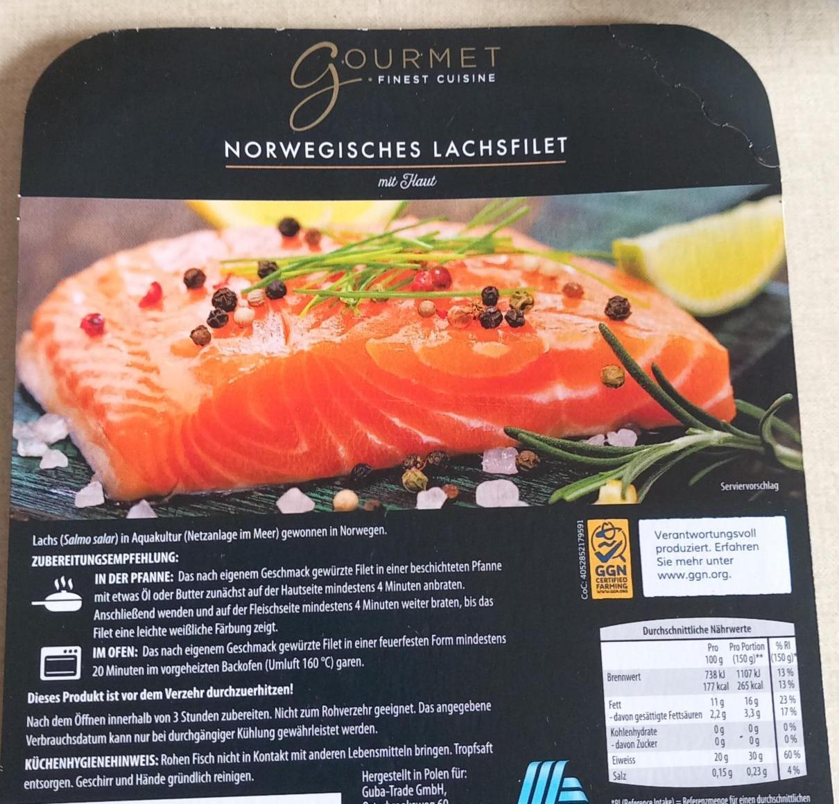 Fotografie - Norwegisches Lachsfilet Gourmet