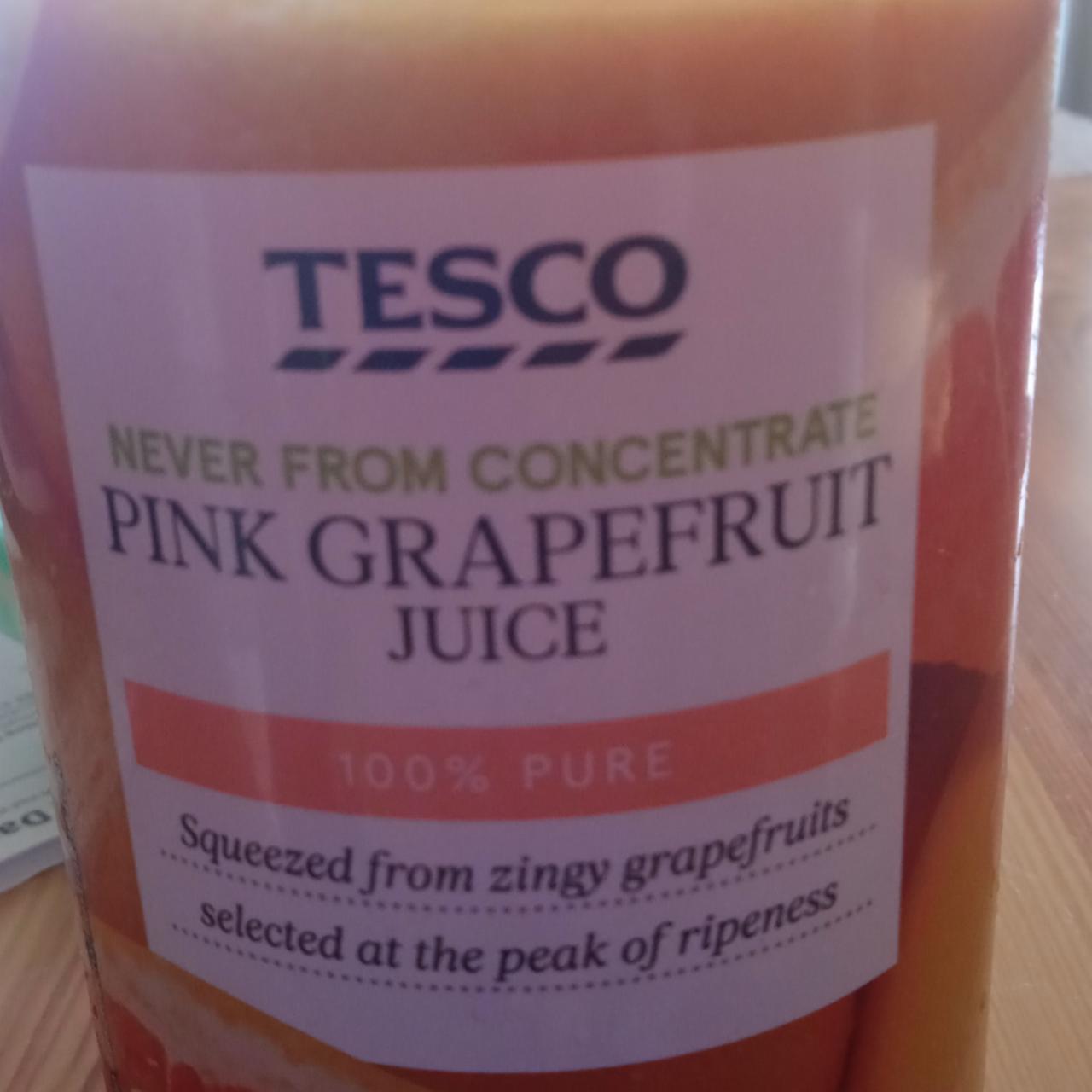 Fotografie - Pink Grapefruit juice Tesco