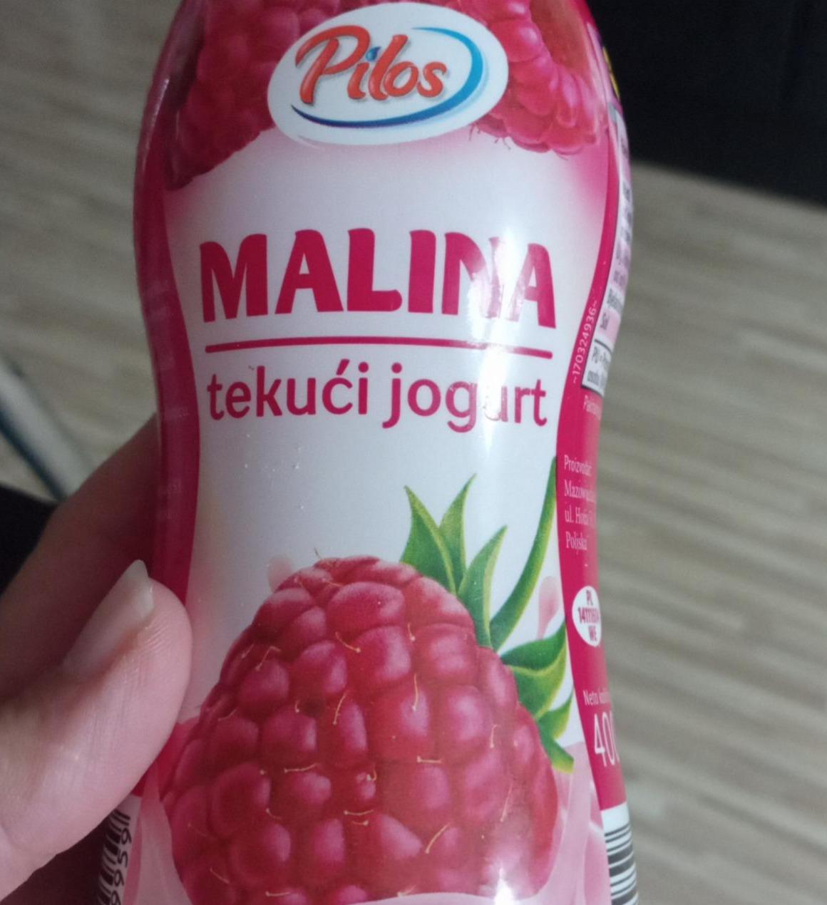 Fotografie - Malina tekuci jogurt Pilos