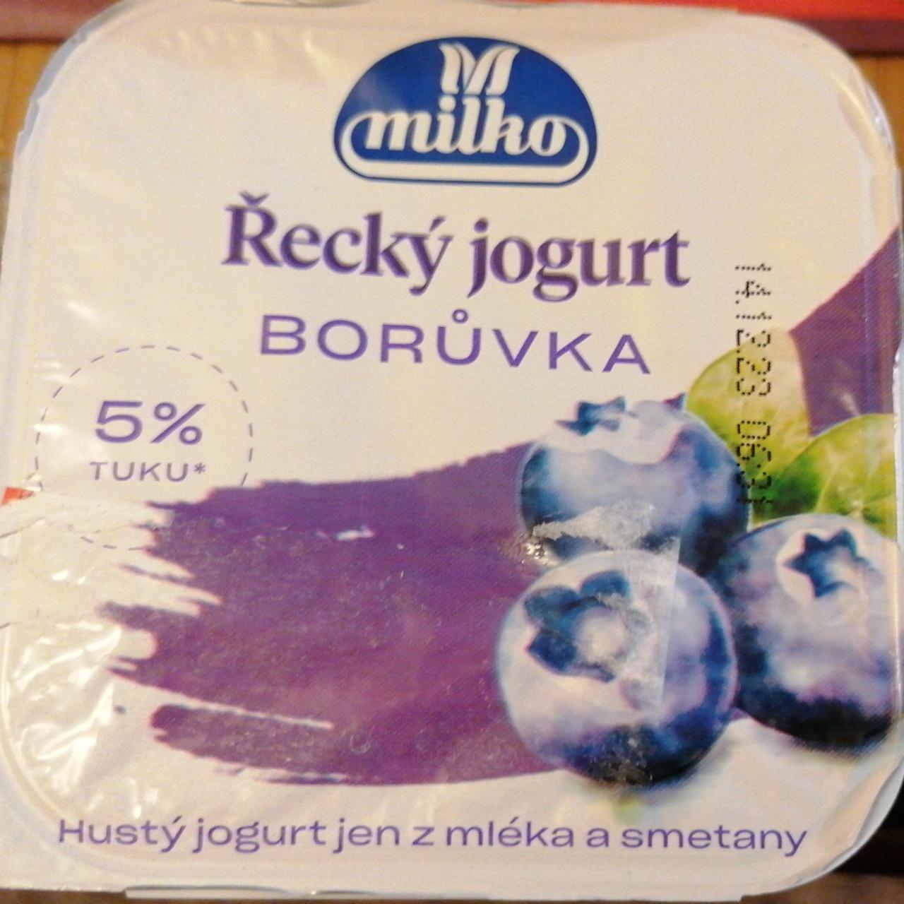 Fotografie - Grécky jogurt čučoriedka 4% tuku Milko