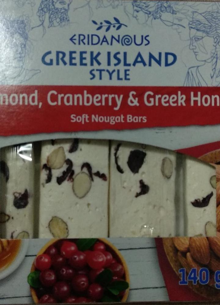 Fotografie - Soft Nougat Bars almond, cranberry & greek honey