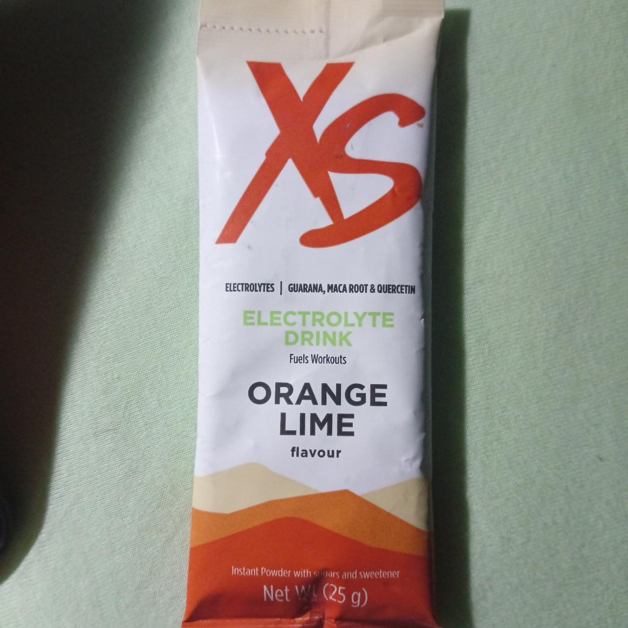 Fotografie - XS electrolyte drink Orange Lime flavour