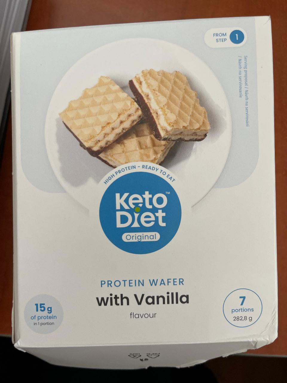 Fotografie - Protein Wafer with Vanilla flavour KetoDiet