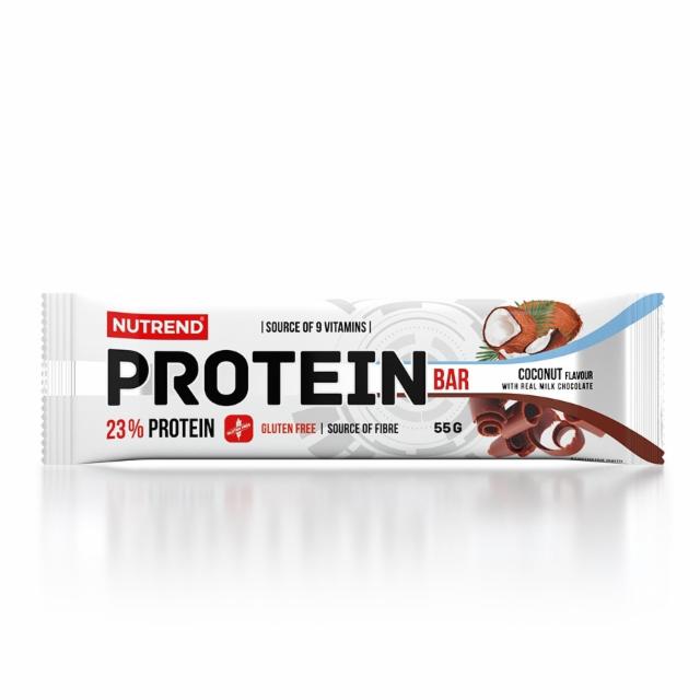 Fotografie - Protein bar 23% coconut flavour with real milk chocolate Nutrend