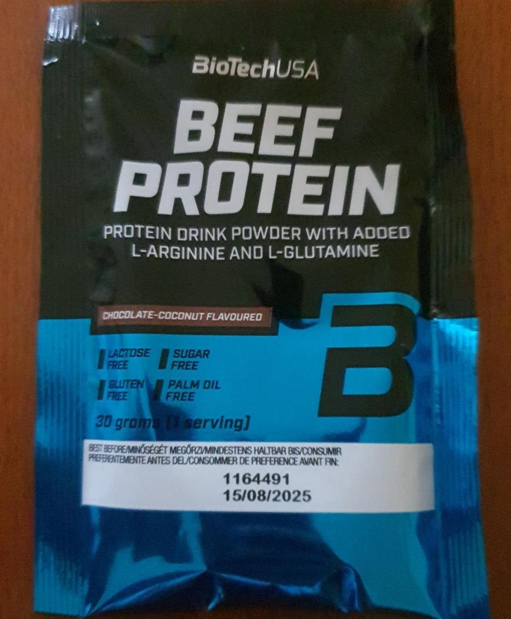 Fotografie - Beef Protein Chocolate-Coconut flavoured BioTechUSA