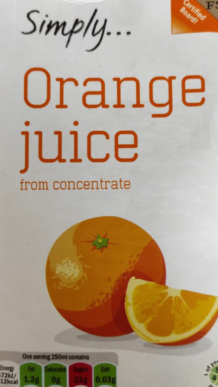 Fotografie - Orange juice Simply