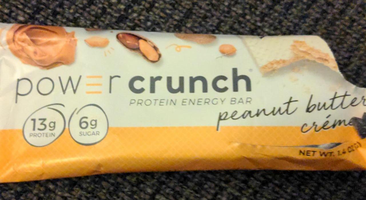 Fotografie - Power Crunch Protein energy bar Peanut butter creme