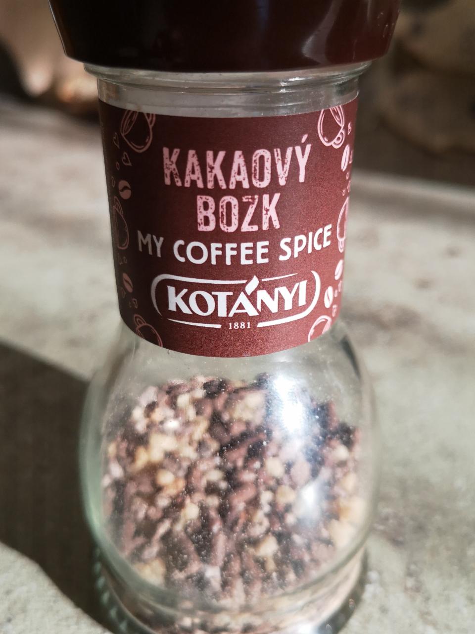 Fotografie - Kotanyi My Coffee Spice Kakaovy Bozk