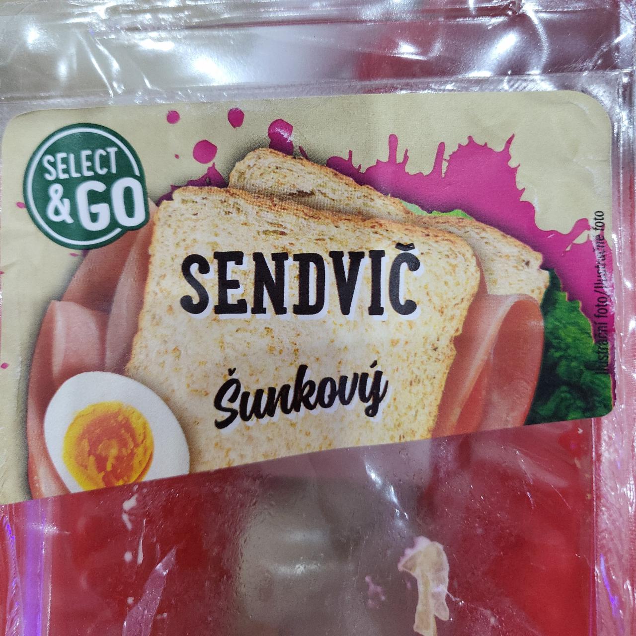 Fotografie - Sendvič šunkový Select&Go