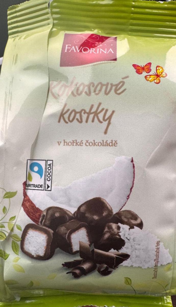 Fotografie - Kokosové kostky v hořké čokoládě Favorina