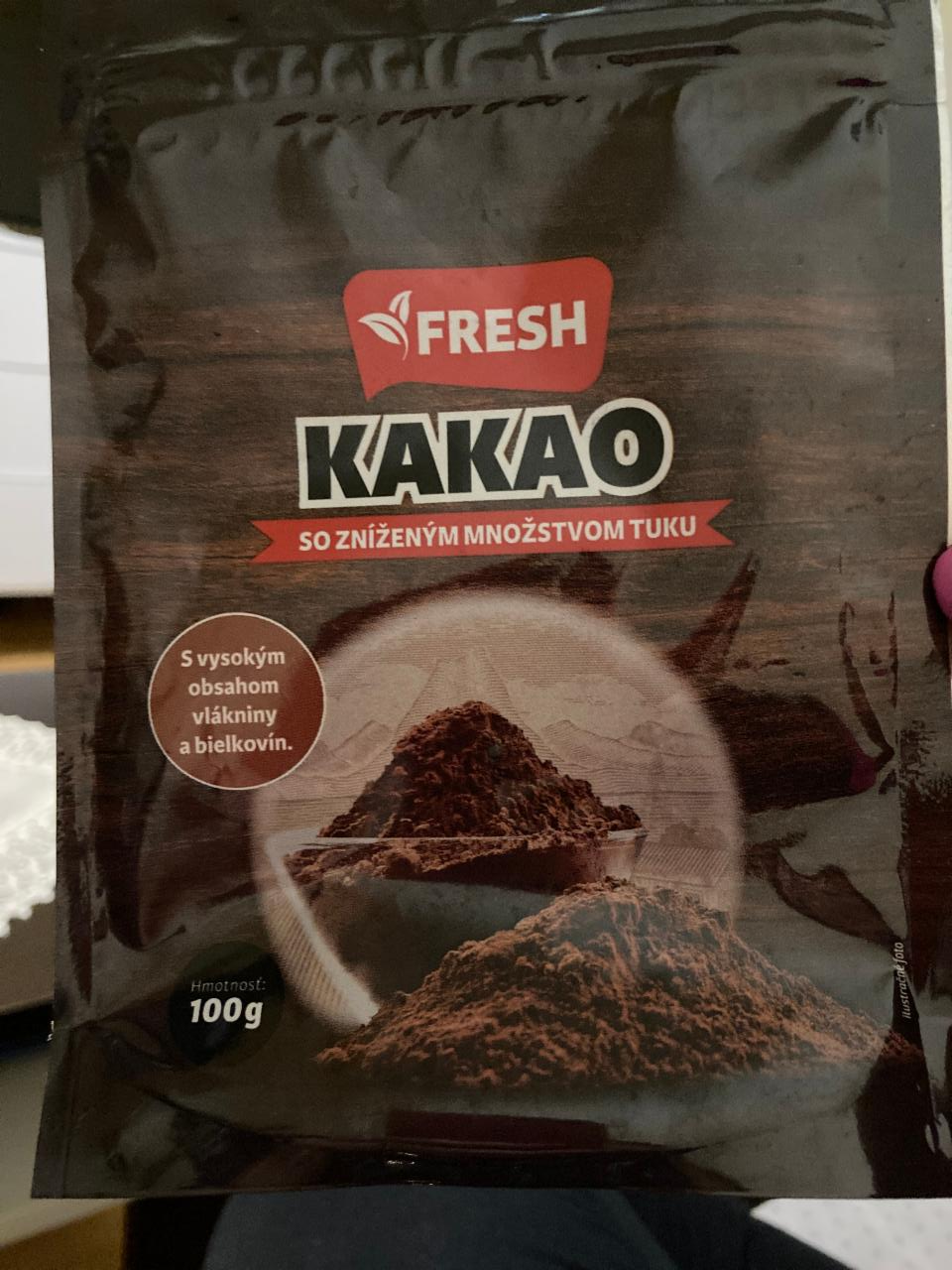 Fotografie - Kakao so znizenym mnozstvom tuku Fresh