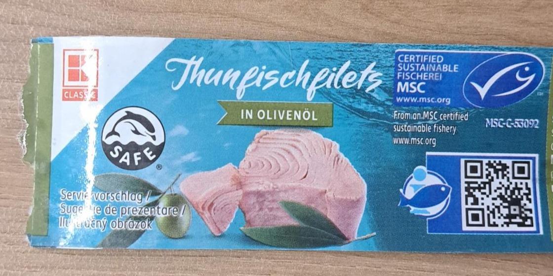 Fotografie - Thunfischfilets in olivenöl K-Classic