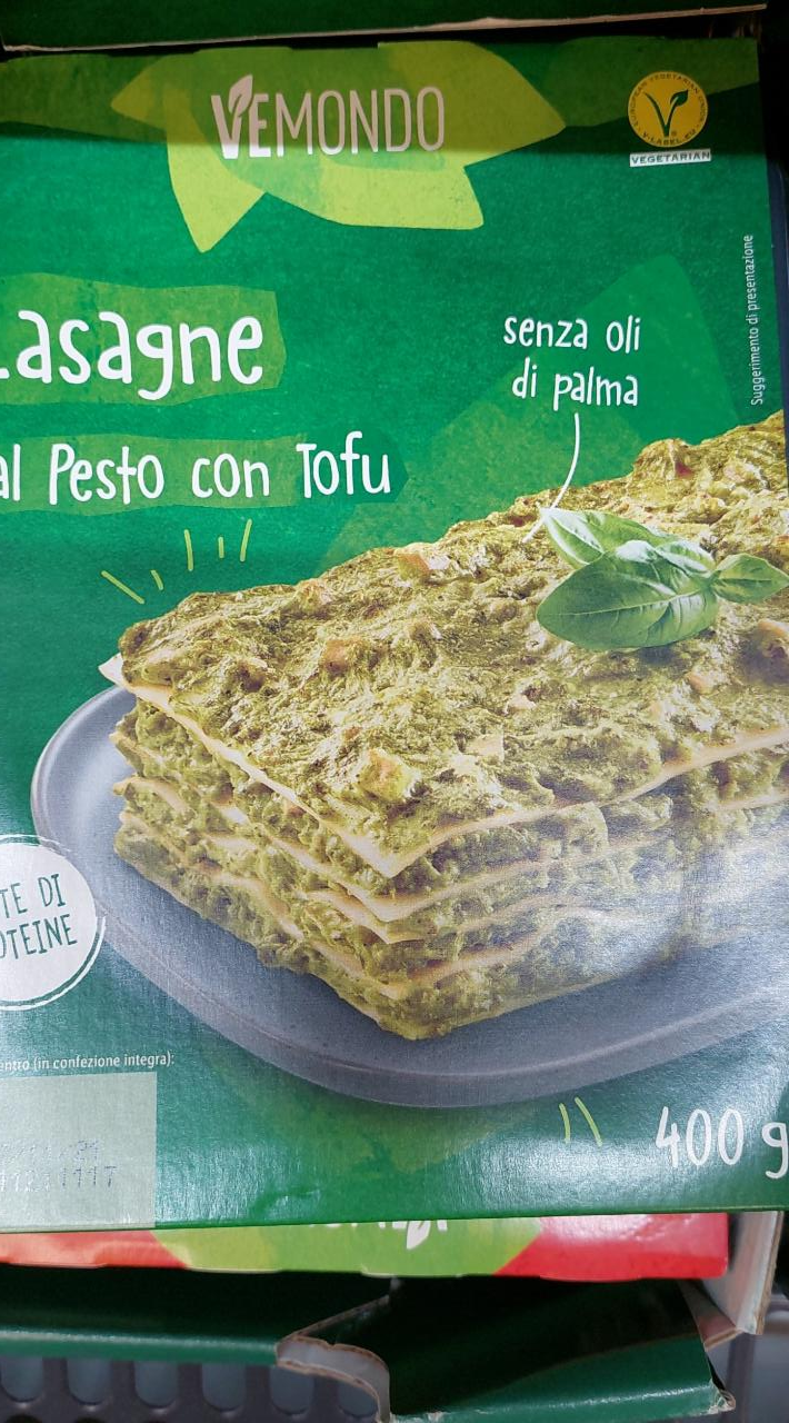 Fotografie - vemondo lasagne al pesto con tofu