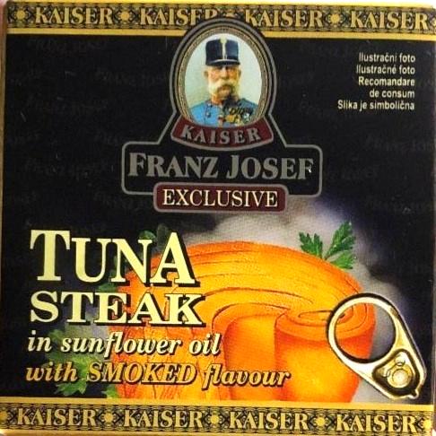 Fotografie - Tuna steak in sunflower with smoked flavour (tuniak steak v slnečnicovom oleji s údenou príchuťou) Kaiser Franz Josef