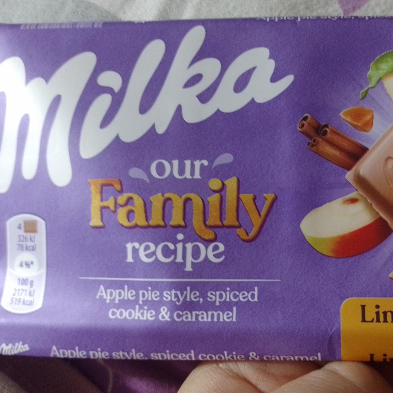 Fotografie - Milka our family recipe Apple pie style, spiced cookie & caramel