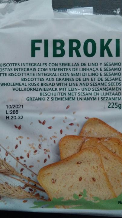 Fotografie - Fibroki celozrnny suchar s lanovymi a sezamovymi semienk