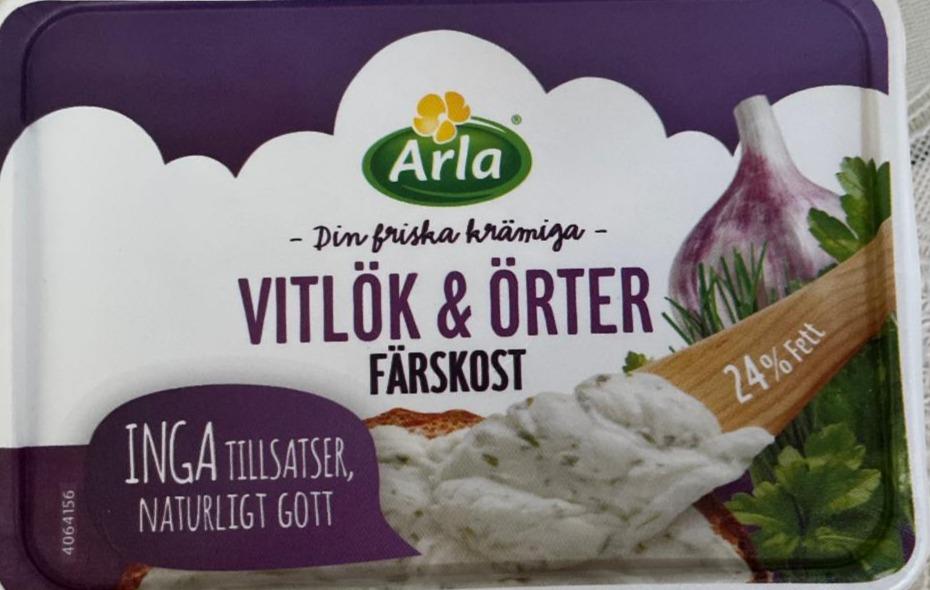 Fotografie - Färskost Vitlök & Örter 24% Fett Arla