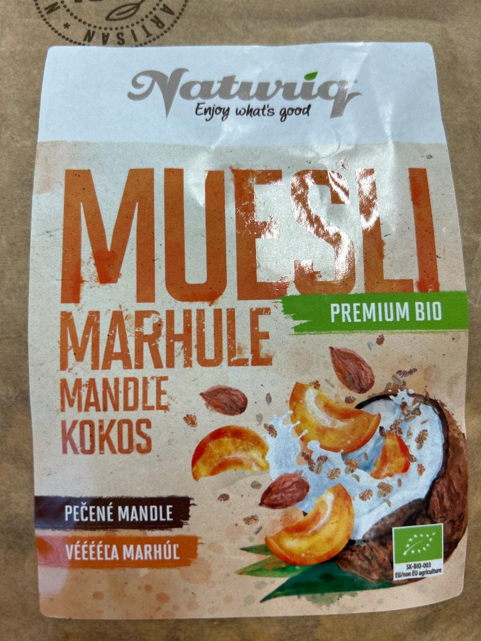 Fotografie - Muesli Premium Bio Marhule Mandle Kokos Naturiq