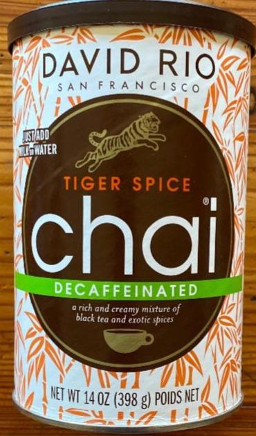 Fotografie - Tiger Spice Chai decaffeinated David Rio