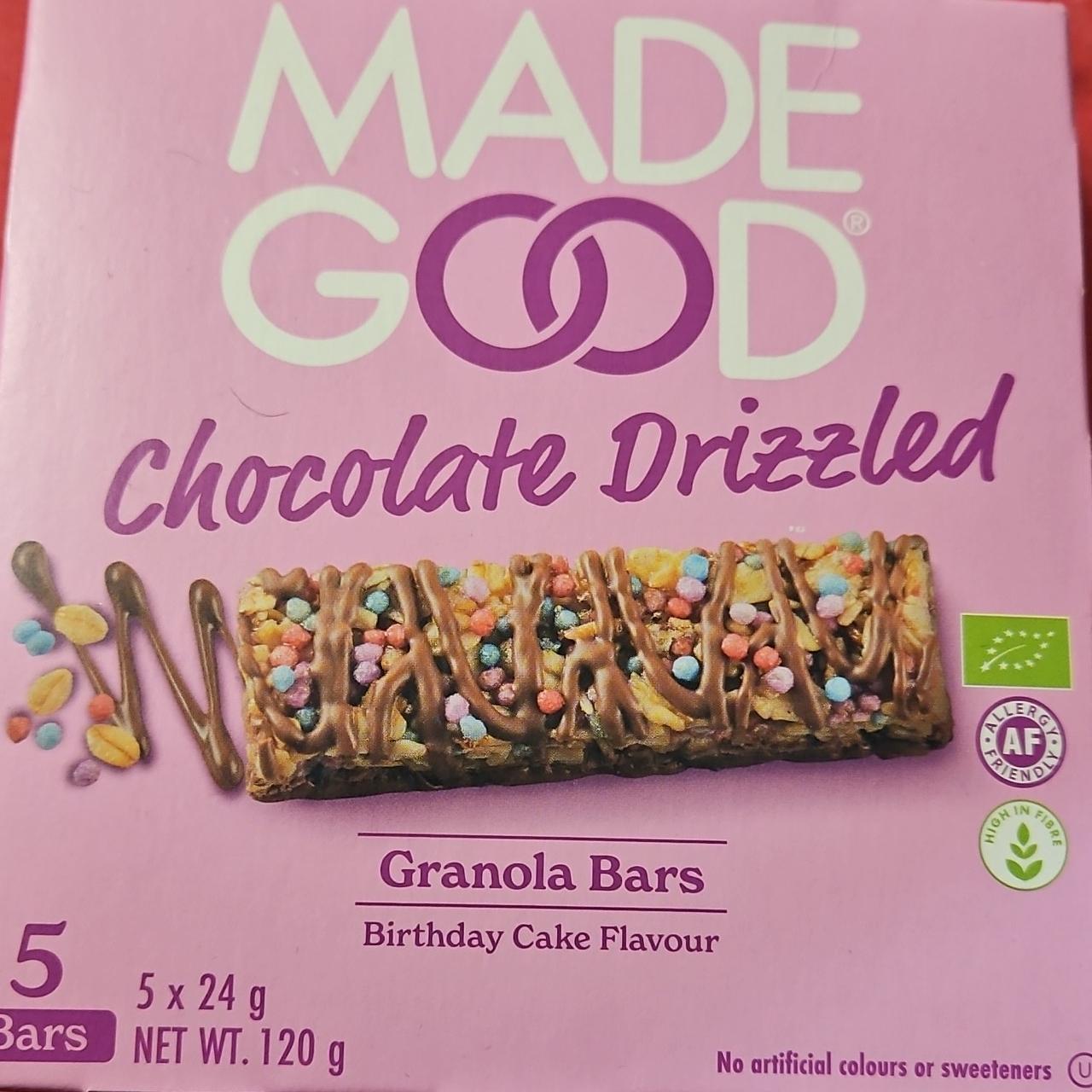 Fotografie - Chocolate Drizzled Granola Bars Made Good