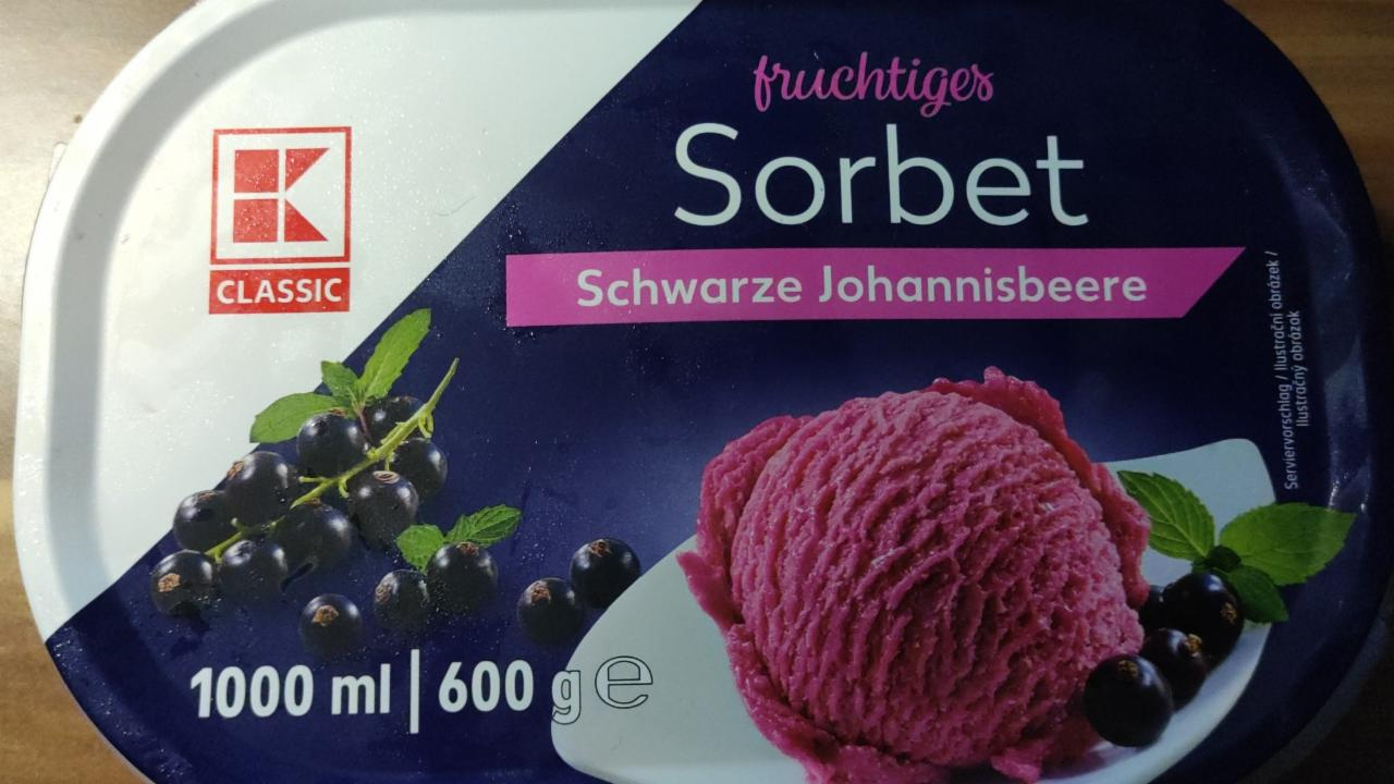 Fotografie - Fruchtiges Sorbet Schwarze Johannisbeere K-Classic