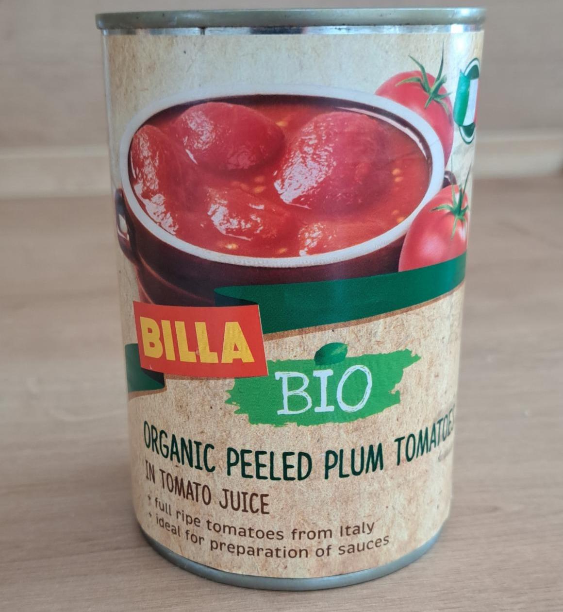 Fotografie - Organic peeled plum tomatoes Billa Bio
